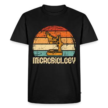 microbiologie - T-shirt Premium bio Homme - noir - Devant - Nico (187cm)