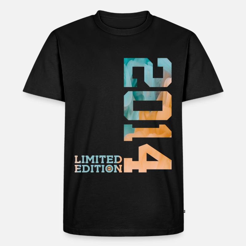 12. GEBURTSTAG LIMITED EDITION 2014 - Männer Premium Bio T-Shirt - Schwarz