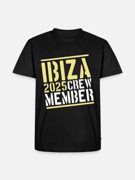Ibiza 2025 Crew - Men's Premium Organic T-Shirt - black