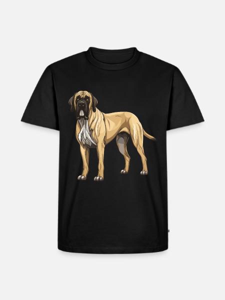 Mastiff Dog - Men's Premium Organic T-Shirt - black