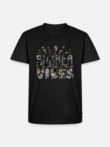 Summer Vibes Beach Vacation - Men's Premium Organic T-Shirt - black
