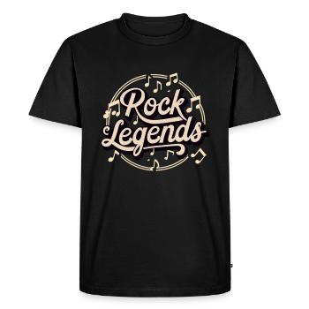 Rock Legends Rock And Roll Music Lovers - Men's Premium Organic T-Shirt - black - Front - Nico (187cm)