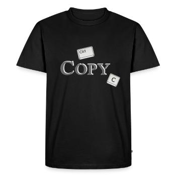 Copy Paste (part1) PartnerLook Friends Gift - Men's Premium Organic T-Shirt - black - Front - Nico (187cm)