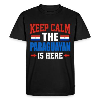 Paraguay - Men's Premium Organic T-Shirt - black - Front - Nico (187cm)