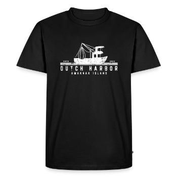 Bering Sea Dutch Harbor Amaknak Island Alaska USA - Men's Premium Organic T-Shirt - black - Front - Nico (187cm)