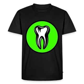 Icône de dentiste dentaire - T-shirt Premium bio Homme - noir - Devant - Nico (187cm)