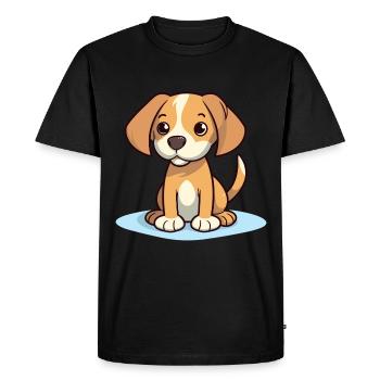 Conception de chien mignon pour les propriétaires de chiens - T-shirt Premium bio Homme - noir - Devant - Nico (187cm)