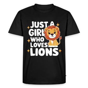 Lion Lion Animal Africa - Men's Premium Organic T-Shirt - black - Front - Nico (187cm)