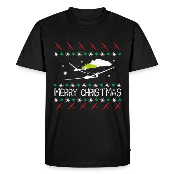 Segelflugzeug Segelfliegen Segelflieger Pilot - Männer Premium Bio T-Shirt - Schwarz - Vorne - Nico (187cm)