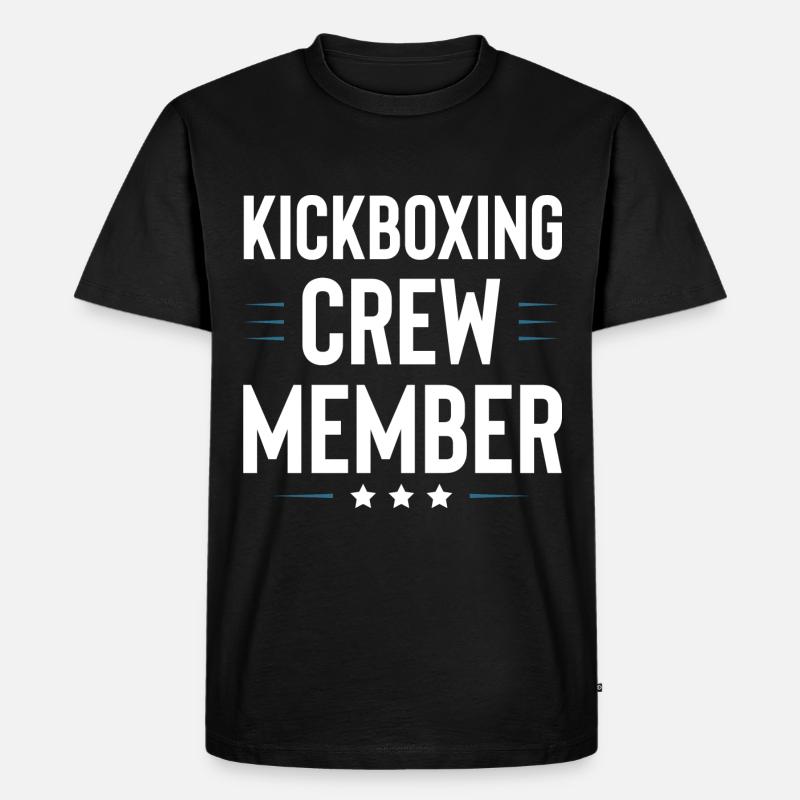 Kickboxing Crew - Männer Premium Bio T-Shirt - Schwarz