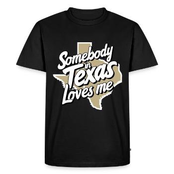 Texas State Texans Texas - Men's Premium Organic T-Shirt - black - Front - Nico (187cm)