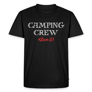 Équipe de camping - T-shirt Premium bio Homme - noir - Devant - Nico (187cm)