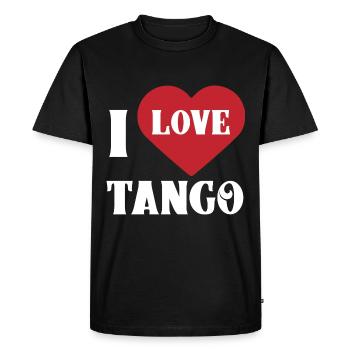 Passe-temps de danse tango - T-shirt Premium bio Homme - noir - Devant - Nico (187cm)