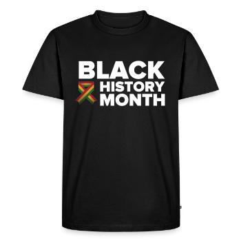 Black History Month - Men's Premium Organic T-Shirt - black - Front - Nico (187cm)