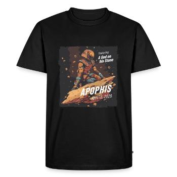 Apophis 13.04.2029 / Interstellar Object 99942 - Men's Premium Organic T-Shirt - black - Front - Nico (187cm)