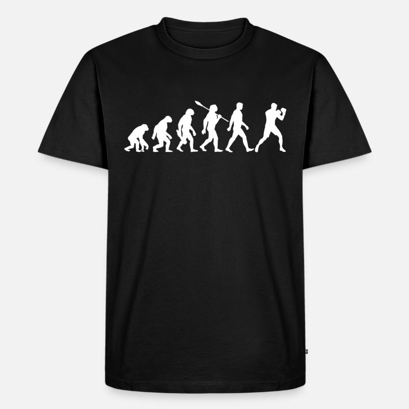 Evolution - Boxen, Kampfsport, Boxtraining - Männer Premium Bio T-Shirt - Schwarz