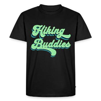 Hiking Buddies Hiking Clothing Outdoor Camping - Men's Premium Organic T-Shirt - black - Front - Nico (187cm)