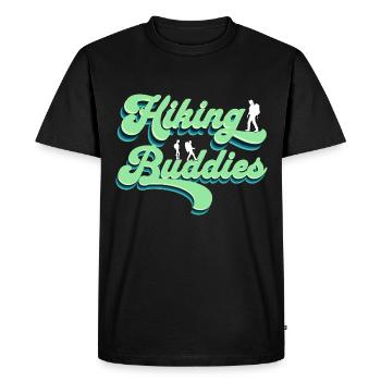 Hiking Buddies Hiking Clothing Outdoor Camping - Men's Premium Organic T-Shirt - black - Front - Nico (187cm)