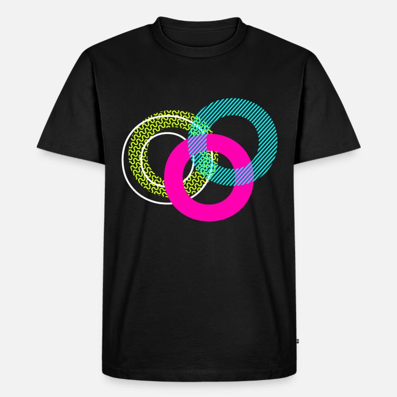 Buchstabe O - Männer Premium Bio T-Shirt - Schwarz