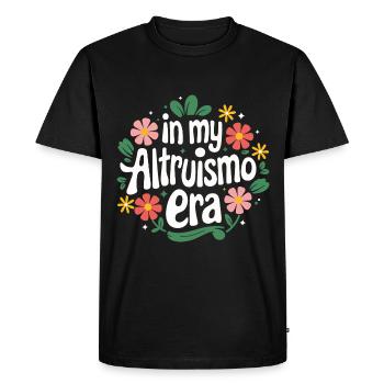 Altruisme Don désintéressé Donner d’école - T-shirt Premium bio Homme - noir - Devant - Nico (187cm)