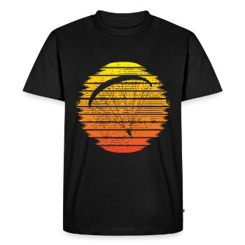 Paraglider Paraglider Pilot Sun Aviation - Men's Premium Organic T-Shirt - black - Front - Nico (187cm)