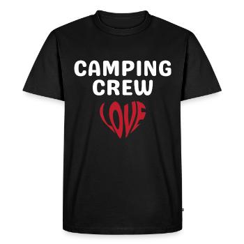 Équipe de camping - T-shirt Premium bio Homme - noir - Devant - Nico (187cm)