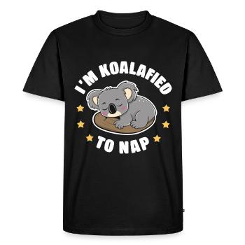 Koala Koala Koala Ours Koala Animal - T-shirt Premium bio Homme - noir - Devant - Nico (187cm)