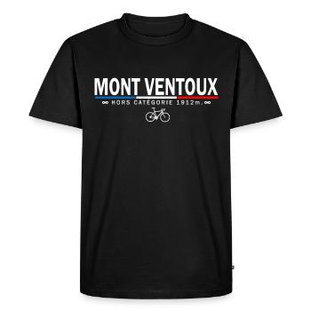 Vélo velo Mont Ventoux cycliste col ventoux - T-shirt Premium bio Homme - noir - Devant - Nico (187cm)