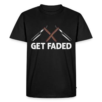 Obtenez un coiffeur délavé en disant coiffeur - T-shirt Premium bio Homme - noir - Devant - Nico (187cm)