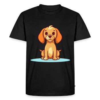 Conception de chien mignon pour les propriétaires de chiens - T-shirt Premium bio Homme - noir - Devant - Nico (187cm)