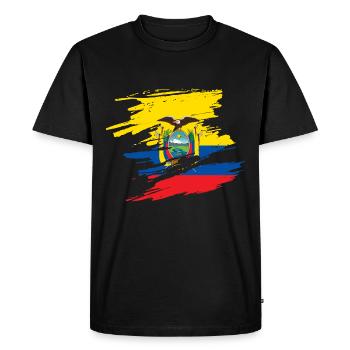 Équateur - T-shirt Premium bio Homme - noir - Devant - Nico (187cm)