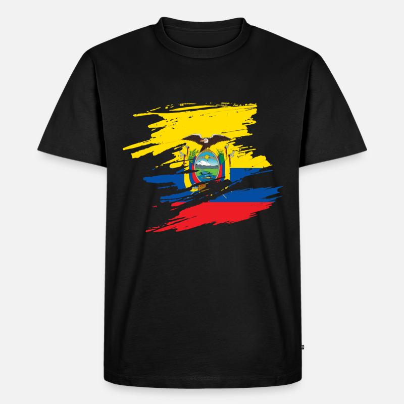 Ecuador - Männer Premium Bio T-Shirt - Schwarz