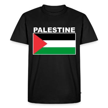 Palestine Drapeau Palestinien T-Shirt - T-shirt Premium bio Homme - noir - Devant - Nico (187cm)