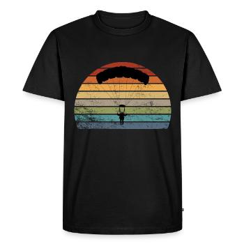 parachute - T-shirt Premium bio Homme - noir - Devant - Nico (187cm)