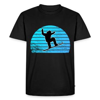 Snowboard - T-shirt Premium bio Homme - noir - Devant - Nico (187cm)