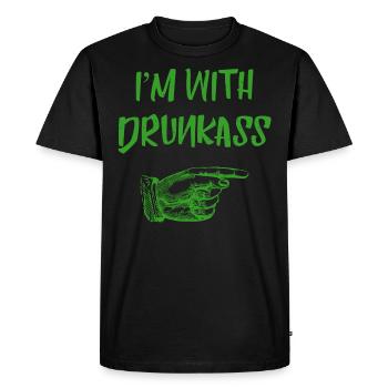Alcool, bière, vodka, shamrock, idée, irlande - T-shirt Premium bio Homme - noir - Devant - Nico (187cm)