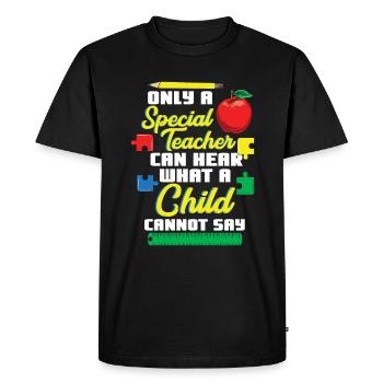 Special Educator Special School Teacher Special Education - Men's Premium Organic T-Shirt - black - Front - Nico (187cm)