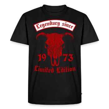 Légendaire depuis 1973 Édition Limitée - T-shirt Premium bio Homme - noir - Devant - Nico (187cm)