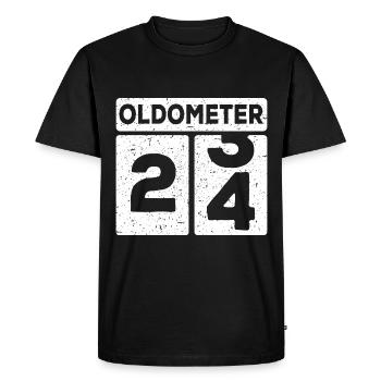24e anniversaire 24 ans Drôle 24e anniversaire - T-shirt Premium bio Homme - noir - Devant - Nico (187cm)