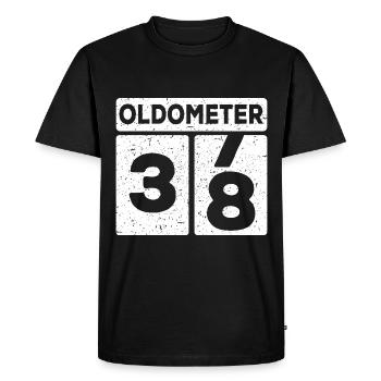 38th birthday 38 years funny 38th birthday - Men's Premium Organic T-Shirt - black - Front - Nico (187cm)