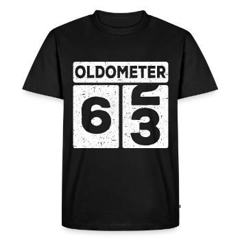 63e anniversaire 63 ans drôle 63e anniversaire - T-shirt Premium bio Homme - noir - Devant - Nico (187cm)
