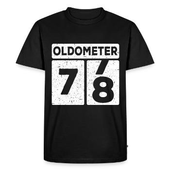 78th birthday 78 years funny 78th birthday - Men's Premium Organic T-Shirt - black - Front - Nico (187cm)