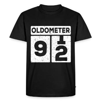 92e anniversaire 92 ans Drôle 92e anniversaire - T-shirt Premium bio Homme - noir - Devant - Nico (187cm)