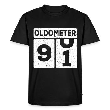 91st birthday 91 years funny 91st birthday - Men's Premium Organic T-Shirt - black - Front - Nico (187cm)
