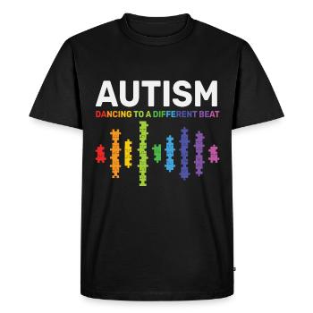 Autism - T-shirt Premium bio Homme - noir - Devant - Nico (187cm)