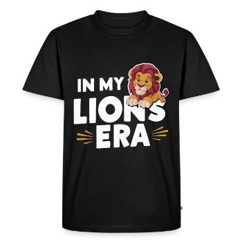 Lion Lion Animal Africa - Men's Premium Organic T-Shirt - black - Front - Nico (187cm)