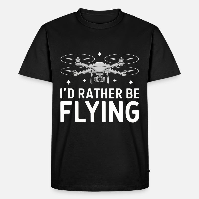 Drones Pilot Quadcopter Drone - Men's Premium Organic T-Shirt - black