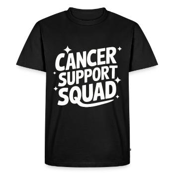 Sensibilisation au cancer Cancer Cancer du sein - T-shirt Premium bio Homme - noir - Devant - Nico (187cm)