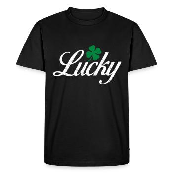 Jour de chance Irlande vacances jour de la Saint Patrick chanceux - T-shirt Premium bio Homme - noir - Devant - Nico (187cm)