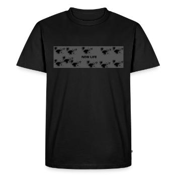 NEW LIFE 6 - T-shirt Premium bio Homme - noir - Devant - Nico (187cm)